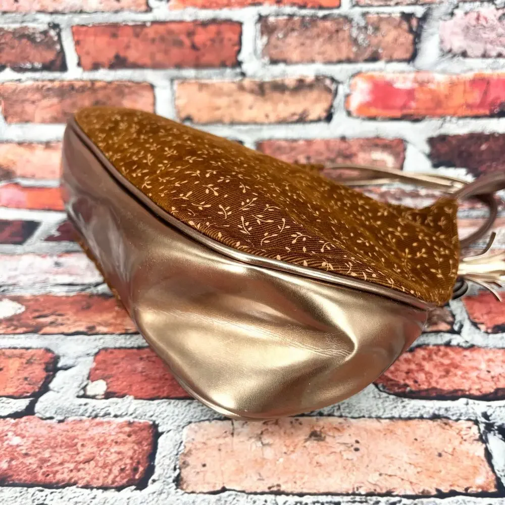Victoria's Secret Bronze Copper Fall Leaves Clutch Shoulder Bag